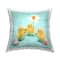 Stupell Industries Spring Chicks with Daffodil Decorative Printed Throw Pillow